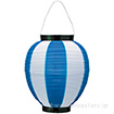 ポリ夏目八寸丸提灯（コンビ）ブルー