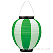ポリ夏目八寸丸提灯（コンビ）グリーン