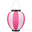 ポリ夏目八寸丸提灯（コンビ）ピンク