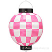 ビニール尺丸提灯（市松ピンク）