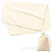 カチオン染めミニブランケット（巾着付） アイボリー