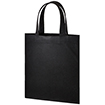 不織布A4フラットトート ナイトブラック
