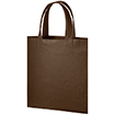 不織布A4フラットトート ブラウン
