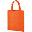 不織布A4フラットトート オレンジ