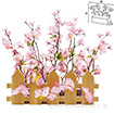 桜満開垣根アレンジ
