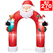 エアブロー サンタクロースアーチ（高さ：270cm ）