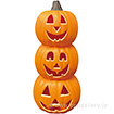 パンプキン3連ランタン