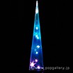 90cmLEDトゥインクルホログラムツリー（ブルー）