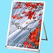 ポスターフレームスタンド（屋内用）B1ロウ片面シルバー