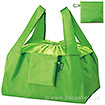 セルトナ・巾着ショッピングポータルブルエコバッグ（カラビナ付） グリーン