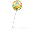 ポップバルーン（9″ハッピーイースターゴールド）ブローイングタイプ