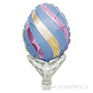 アップライトバルーン（卵5インチ マーブルブルー）