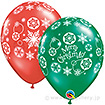11インチゴム風船（クリスマススノーフレーク）50個入り