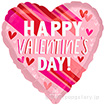 ポップバルーン（AG17インチハッピーバレンタインデーストライプオンストライプ