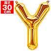16”プレミアムレターバルーン「Y」ゴールド