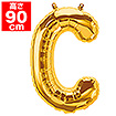 34”プレミアムレターバルーン「C」ゴールド
