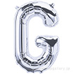 16”プレミアムレターバルーン 「G」シルバー