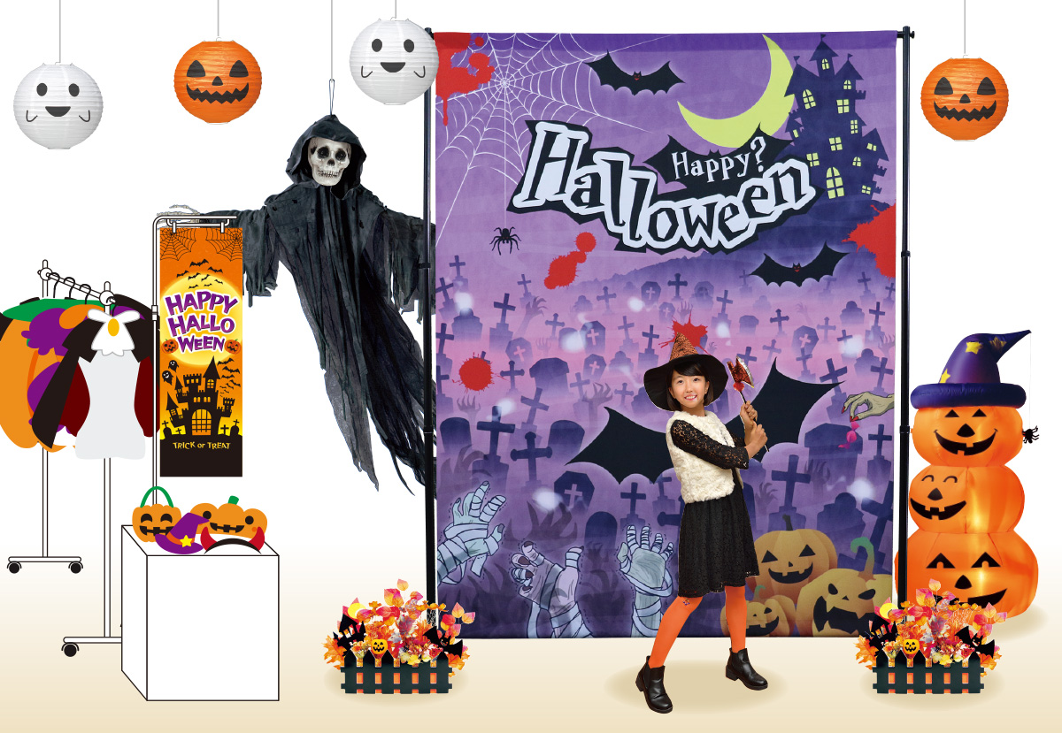 ハロウィンフォトスポット展開例
