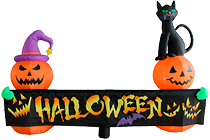 エアブロー ハロウィンバナー （高さ：150cm）