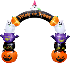 エアブローアーチ ハロウィンキャラクターズ （高さ：300cm）