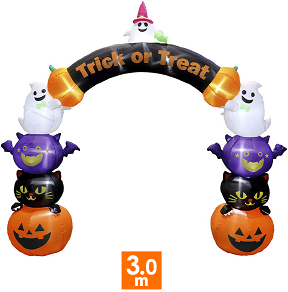 エアブローアーチ ハロウィンキャラクターズ （高さ：300cm）