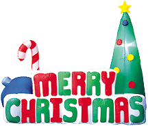 エアブロー クリスマスサイン（高さ：H180cm）