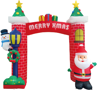 エアブロー クリスマスキャッスル（高さ：H320cm）