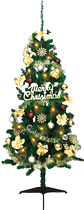 180cmゴールドクリスマスツリーセット