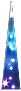 LEDトゥインクルホログラムツリー（ブルー）