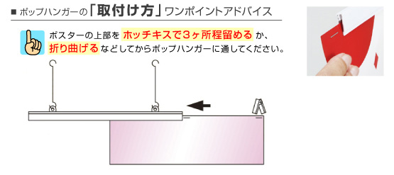 ポップハンガーの取り付け方