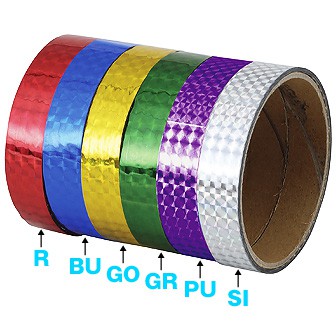 ホログラムテープ8M巻10本 紫 PU(紫)