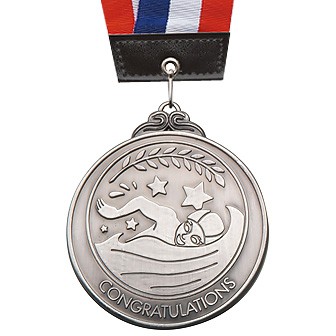 メダル（水泳） 銀 SI(銀)