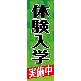 のぼり 体験入学実施中
