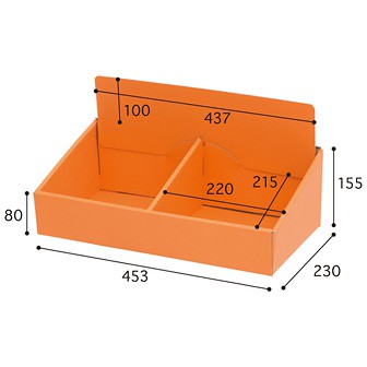 カウンター用段ボール什器 Bタイプ（GW－400）