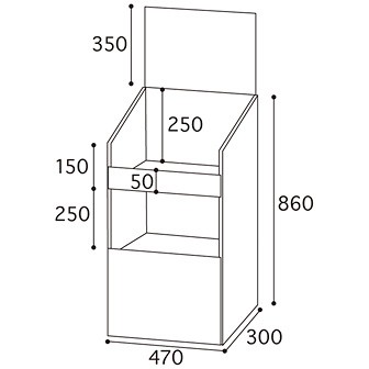 ワンタッチ什器（2段タイプ） 2段タイプ