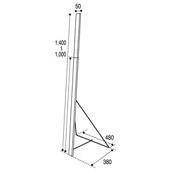等身大用スチールスタンド