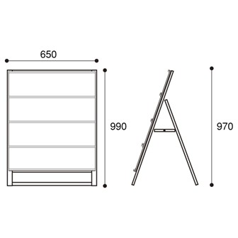 ［大型送料］ウィークリースタンド（片面）