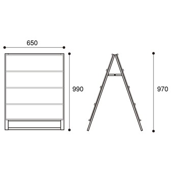 ［大型送料］ウィークリースタンド（両面）