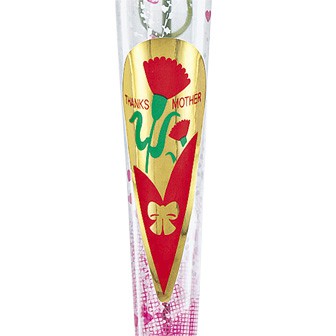 カーネーションかすみイラストラップ（中）