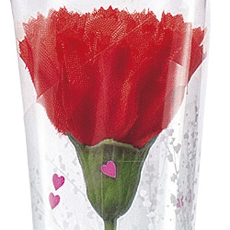 カーネーションかすみイラストラップ（小）