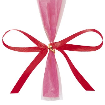 カーネーションかすみリボンラップ（小）