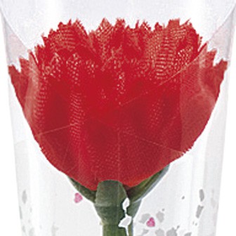 カーネーションかすみイラストラップ（ミニ）