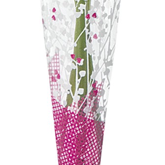 カーネーションかすみイラストラップ（ミニ）