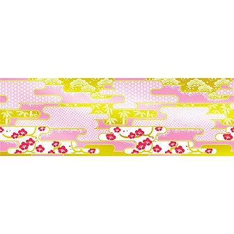 ビニール幕 新春のイメージ（松竹梅雲）［60cm（H）］