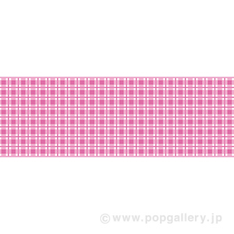 ビニール幕 ピンク チェック