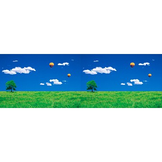 ビニール幕 草原（写真）