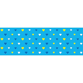 ビニール幕 ハート（ブルー）
