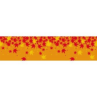 ビニール幕 秋の彩り ［45cm（H）］