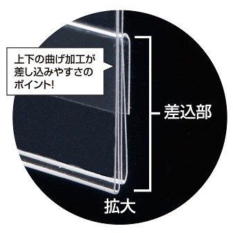 オリジナルレールPOPケース W1200
