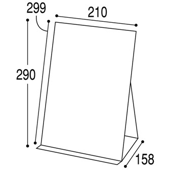 Vプレート （A4サインスタンド）